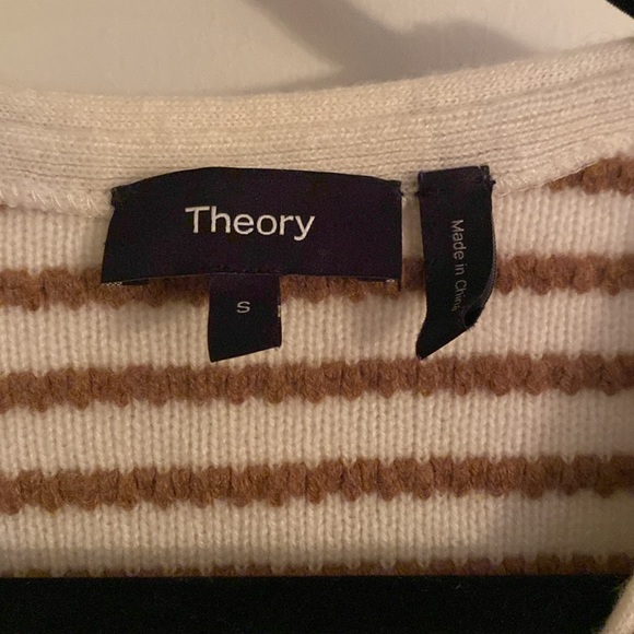 Theory Striped Box Cardi - Picture 8 of 10